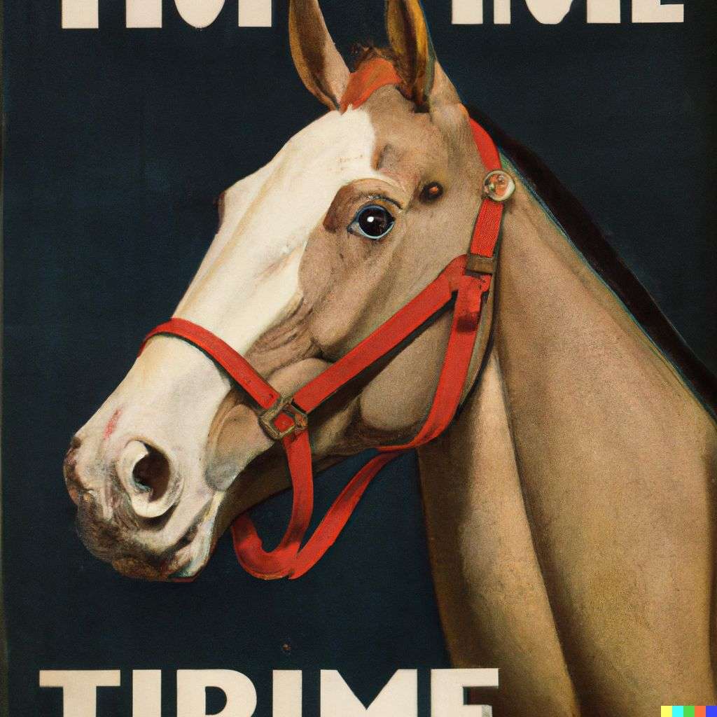 a horse, front cover of Time magazine, 1930